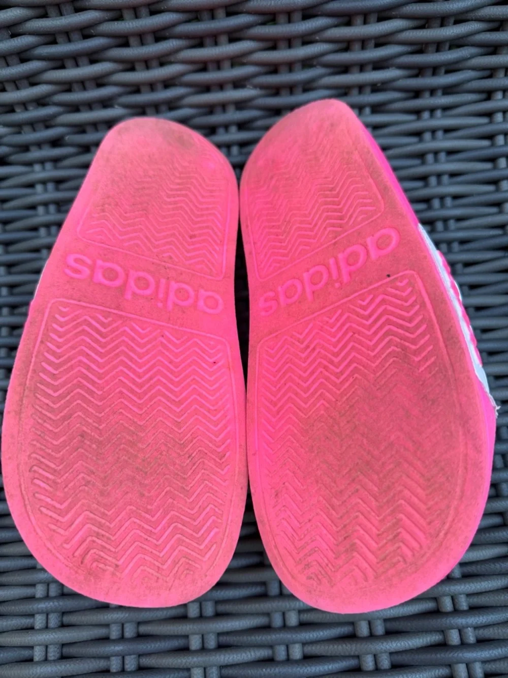 adidas Hot Pink Slides - Size 1